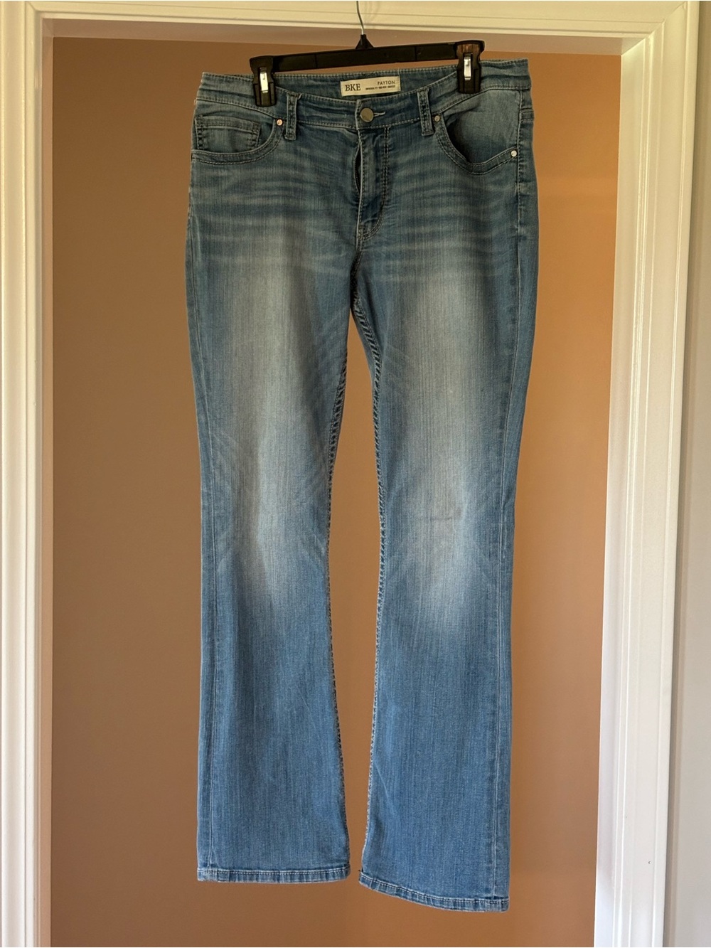 BKE Light Blue Universal Fit Mid-Rise Bootcut Flare Jeans